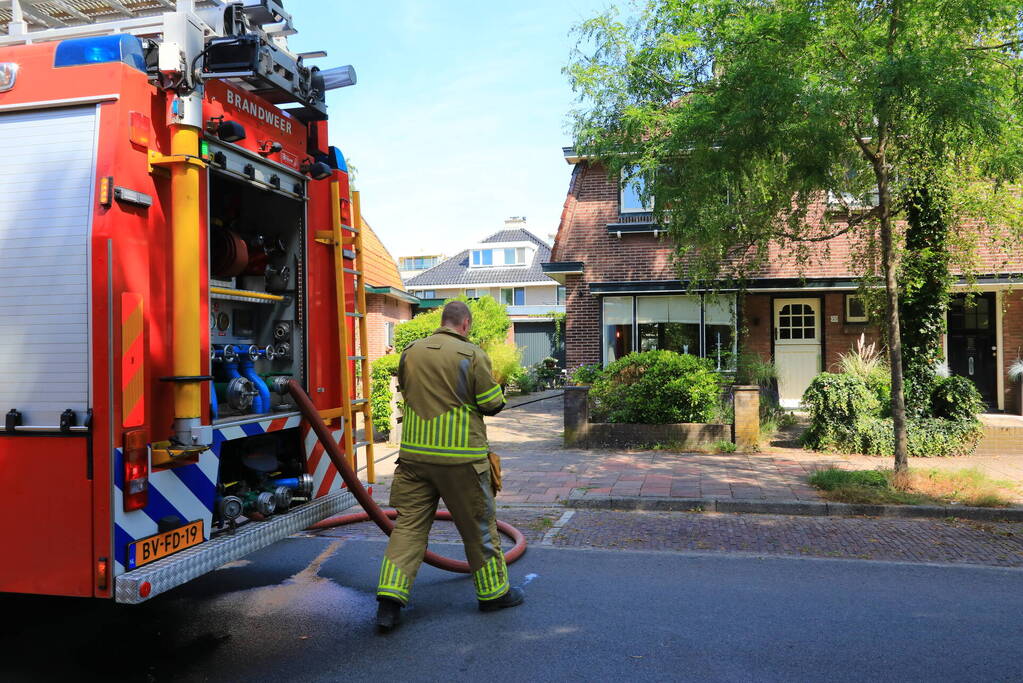 Brand in schuur van woning
