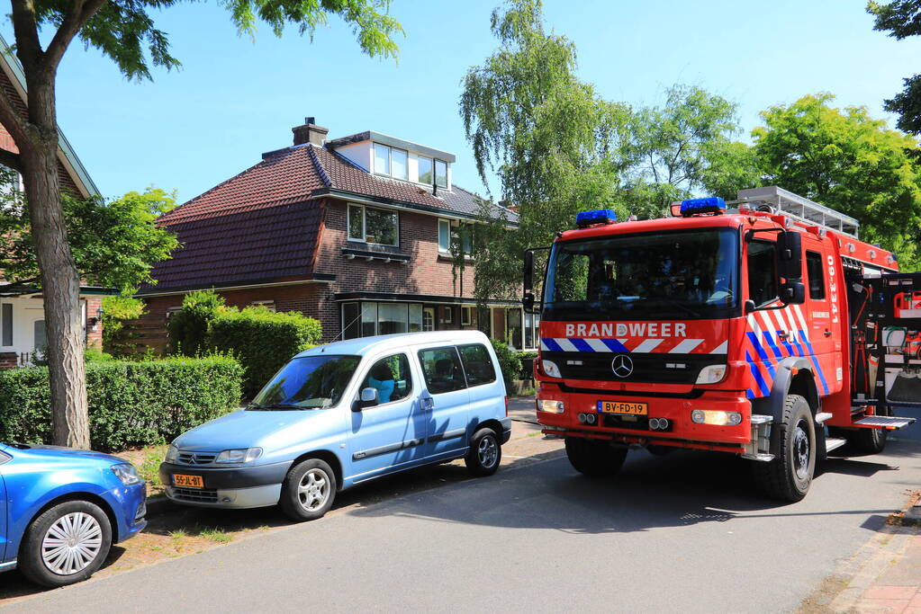 Brand in schuur van woning