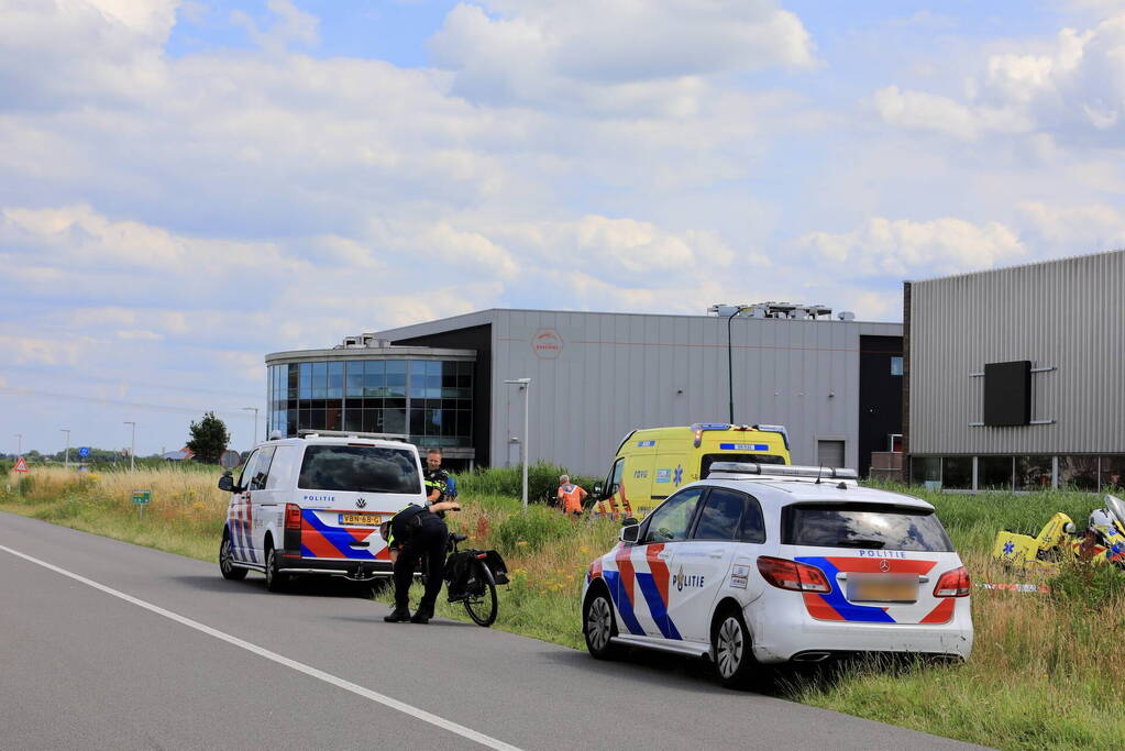 Fietser botst op andere fietser