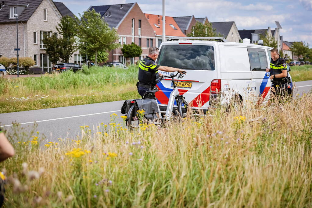 Fietser botst op andere fietser