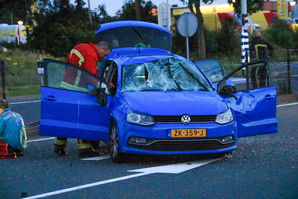 Auto flink beschadigd bij eenzijdig ongeval