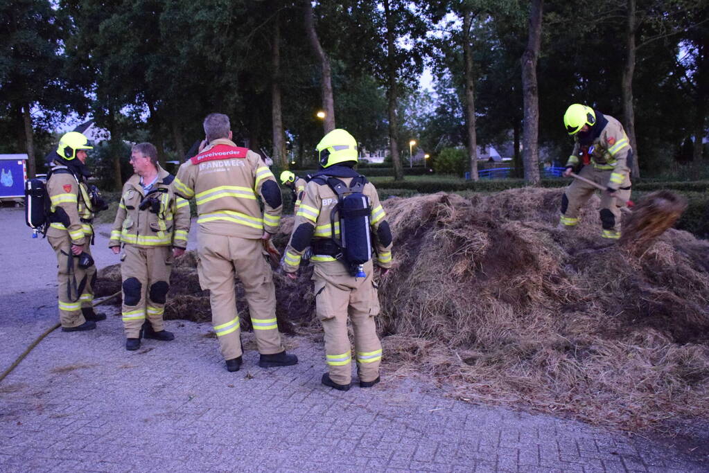 Broei veroorzaakt brand in gemaaid gras