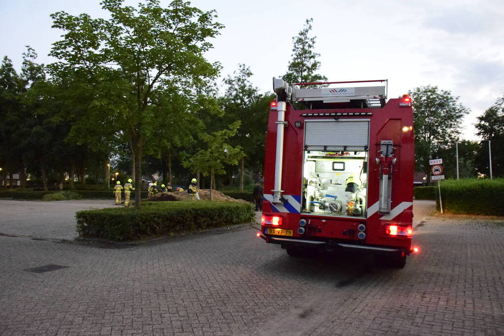 Broei veroorzaakt brand in gemaaid gras