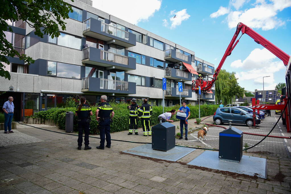 Flinke brand in appartementencomplex