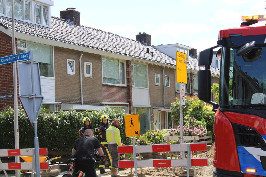 Gaslekkage door graafwerkzaamheden