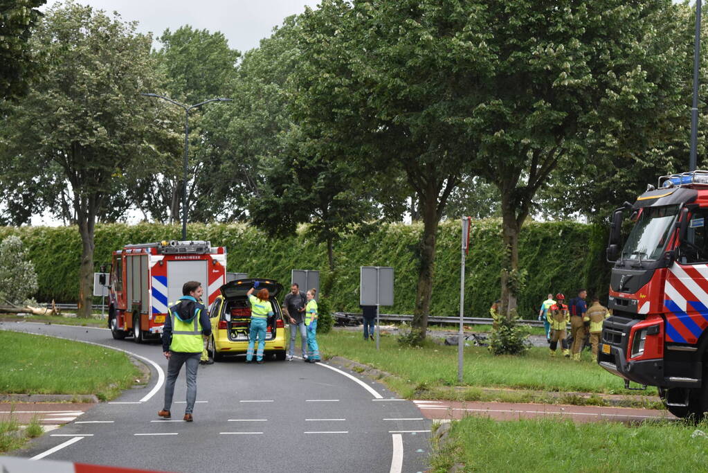 Automobilist overleden bij crash tegen boom