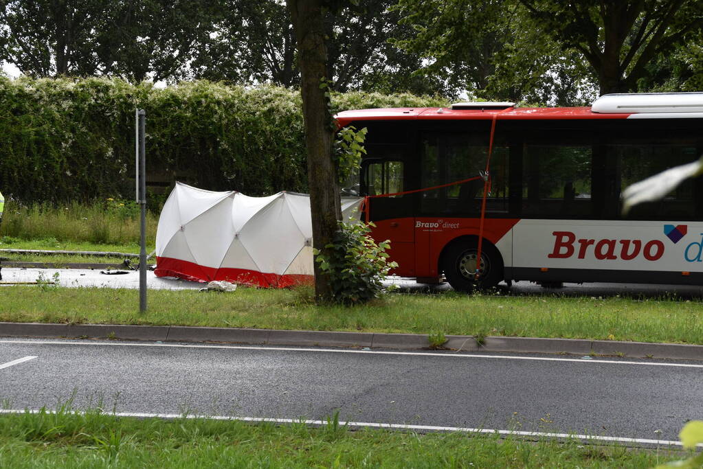 Automobilist overleden bij crash tegen boom