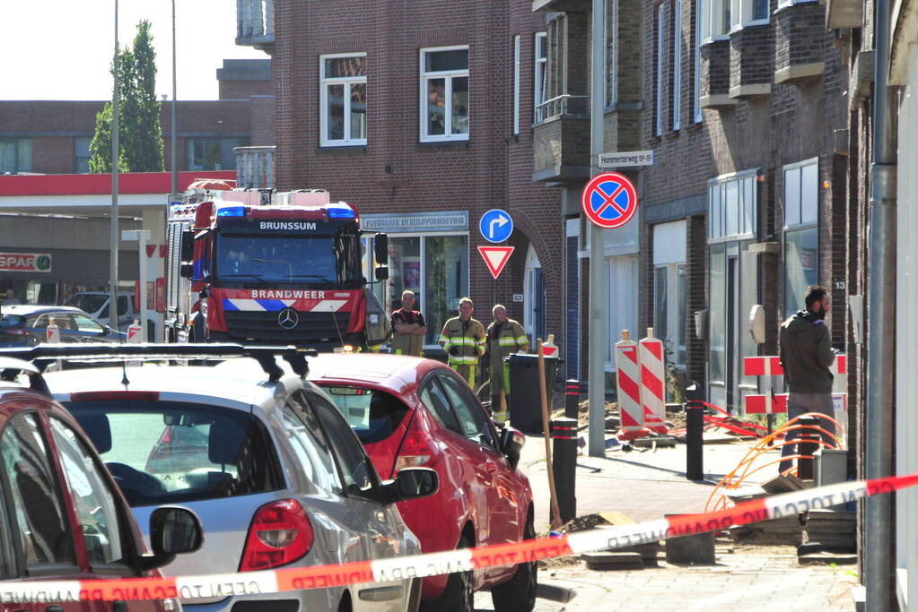 Onderzoek naar gaslucht bij werkzaamheden