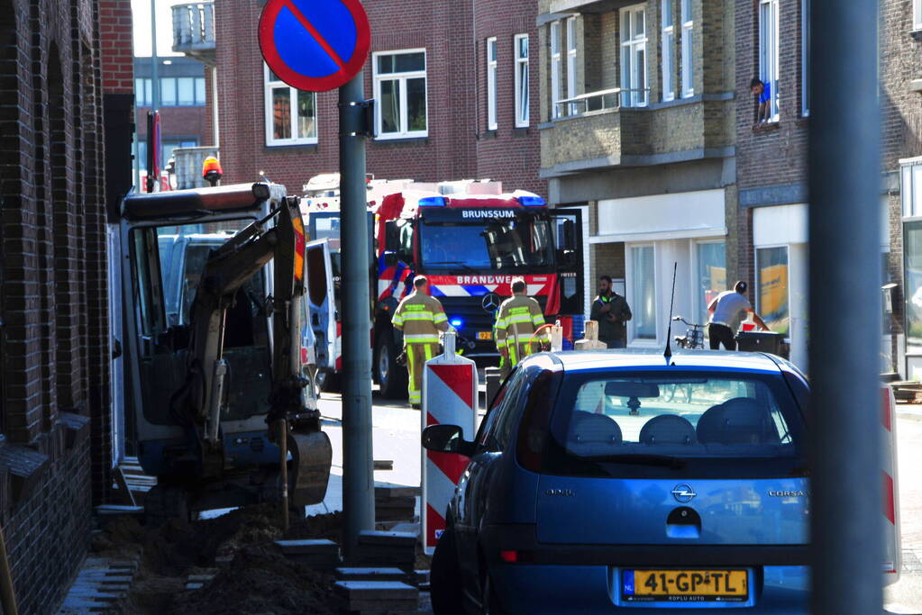 Onderzoek naar gaslucht bij werkzaamheden