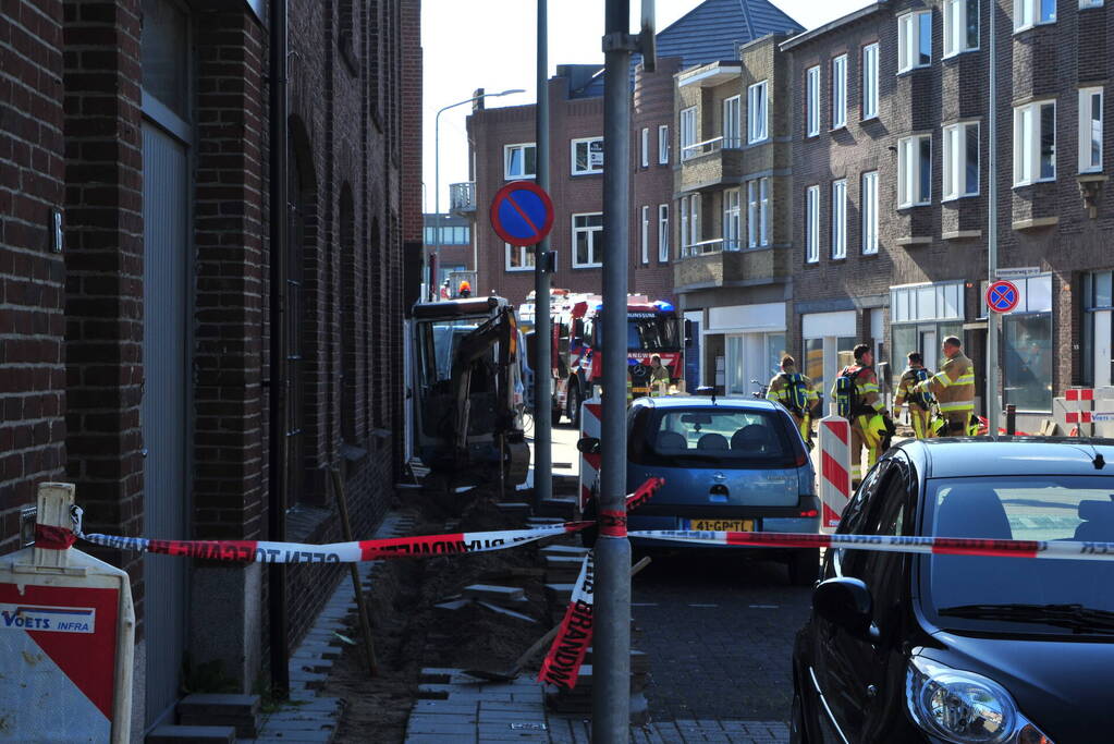 Onderzoek naar gaslucht bij werkzaamheden