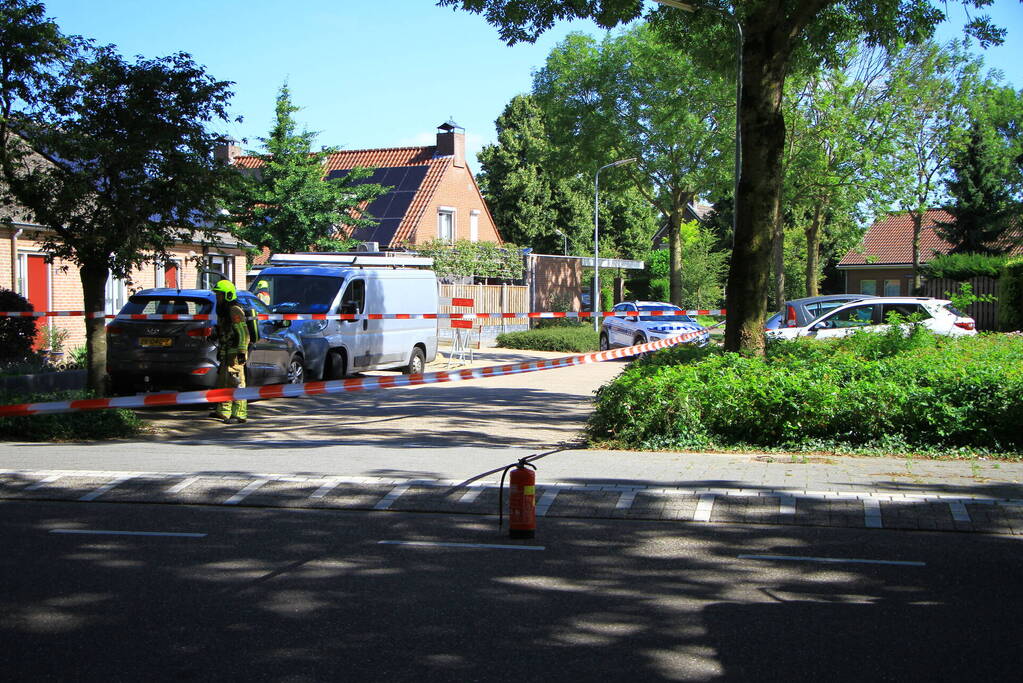 Straat afgezet naar gaslekkage