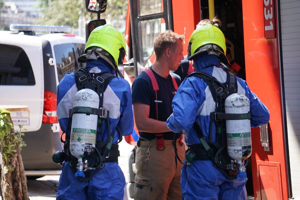 Brandweer doet onderzoek naar onbekende stof