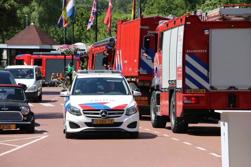 Zeer grote duinbrand naast Attractiepark Duinrell