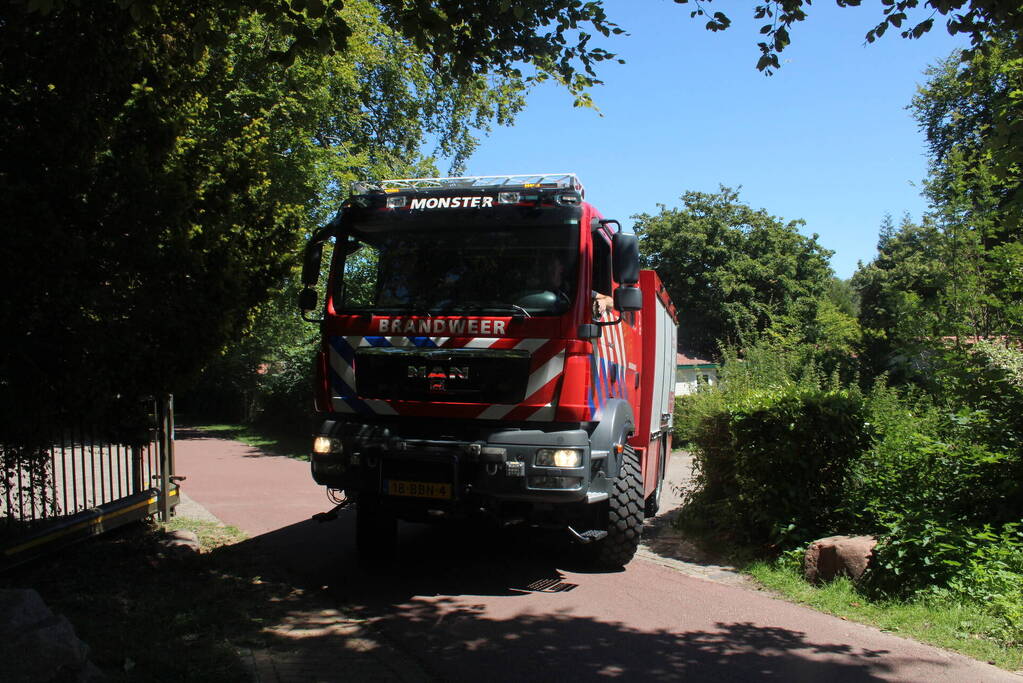 Zeer grote duinbrand naast Attractiepark Duinrell