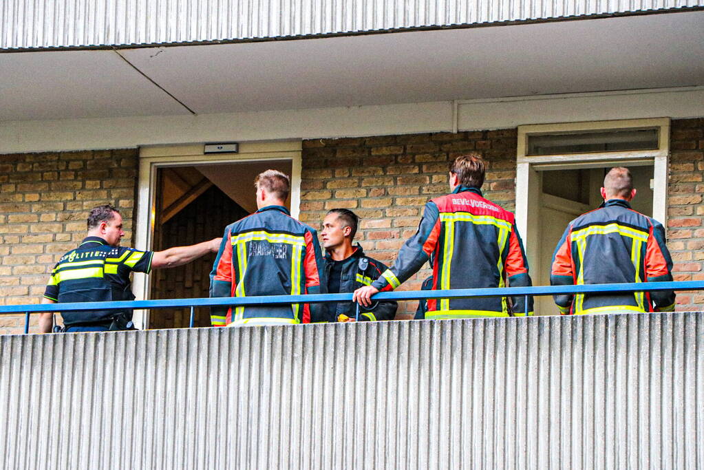 Brand op balkon snel geblust