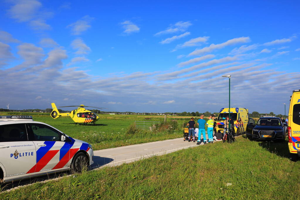 Traumahelikopter landt voor ongeval met kind