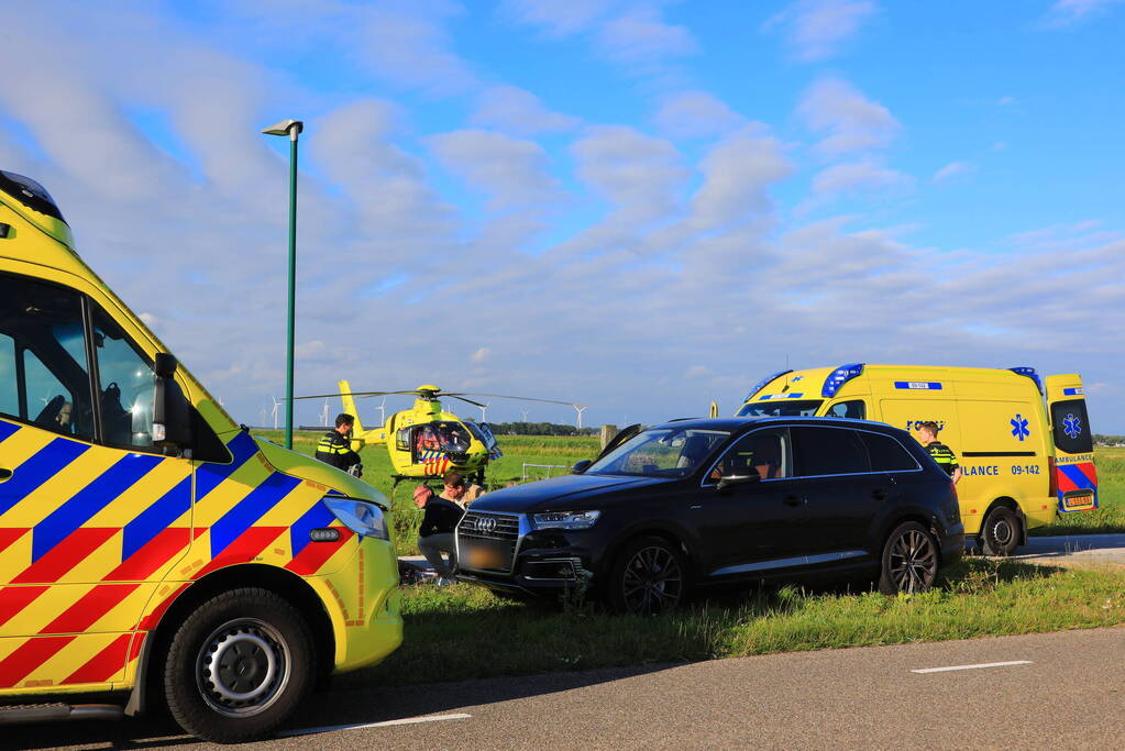 Traumahelikopter landt voor ongeval met kind