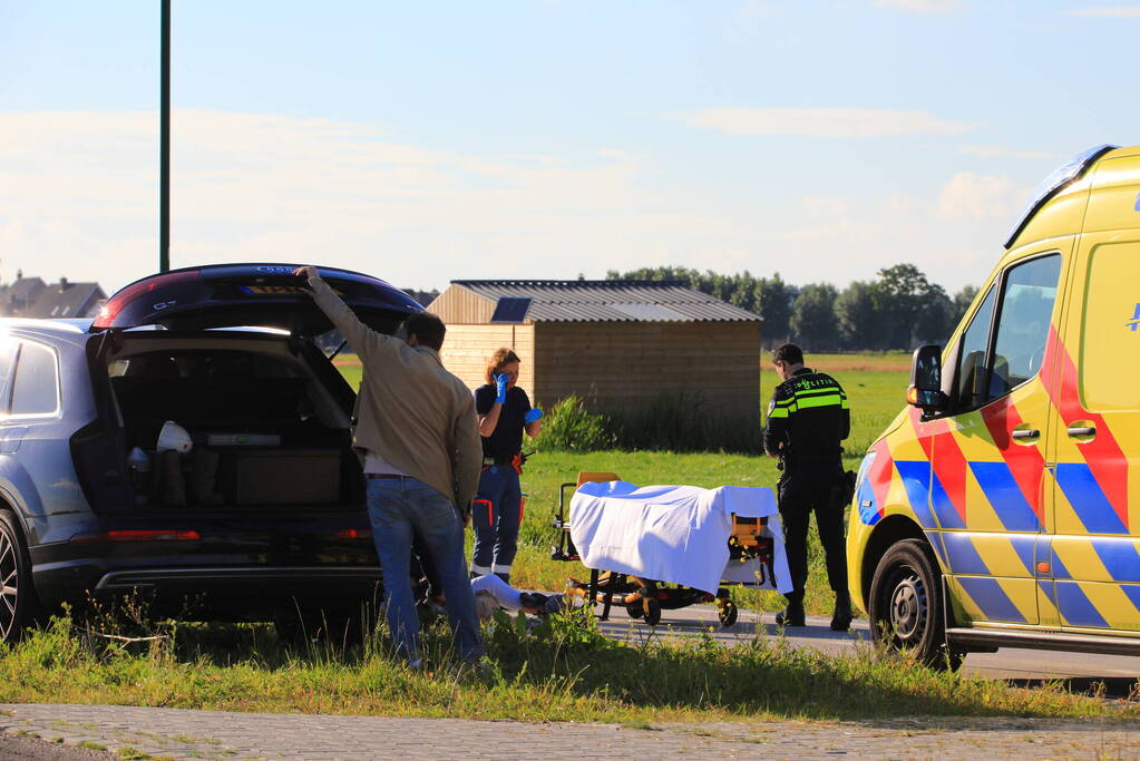 Traumahelikopter landt voor ongeval met kind