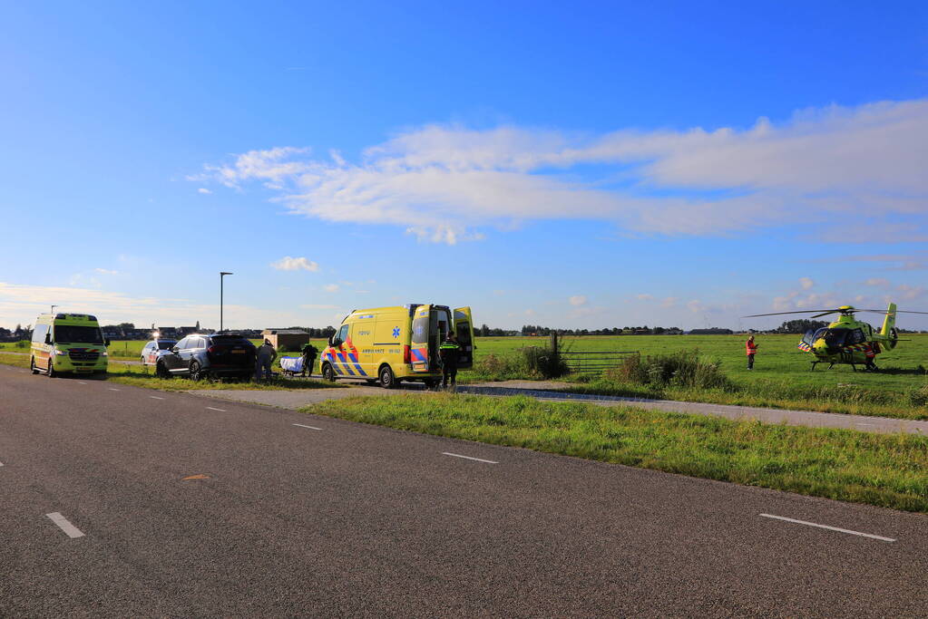 Traumahelikopter landt voor ongeval met kind