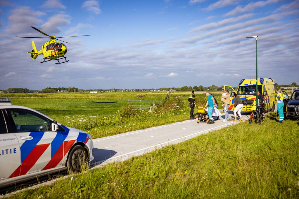 Traumahelikopter landt voor ongeval met kind