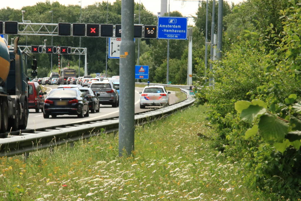 Coentunnel afgesloten na ongeval