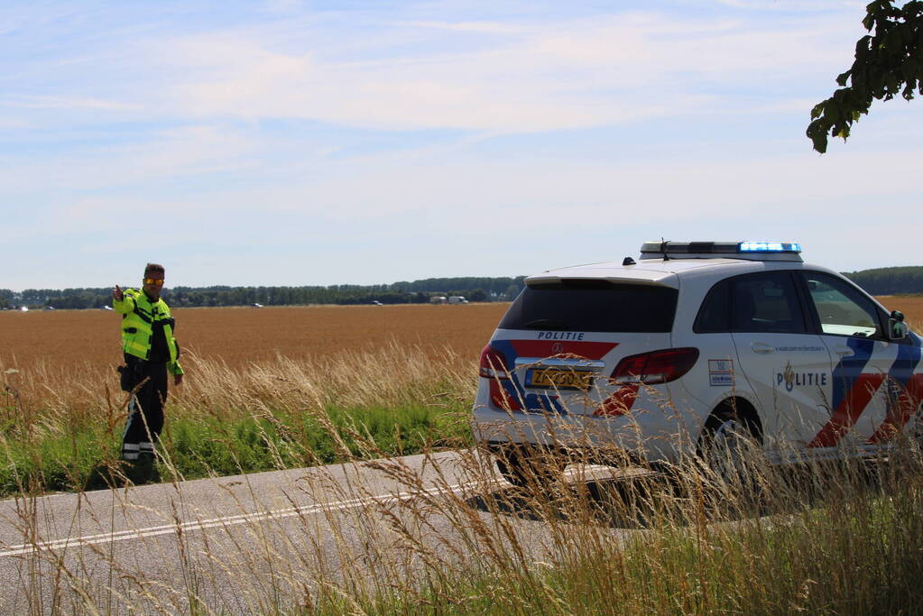 Brommerrijder onderuit bij aanrijding auto