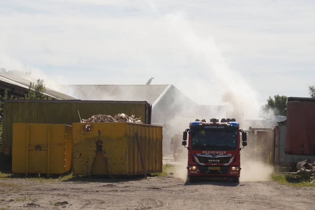 Grote brand in houtzagerij