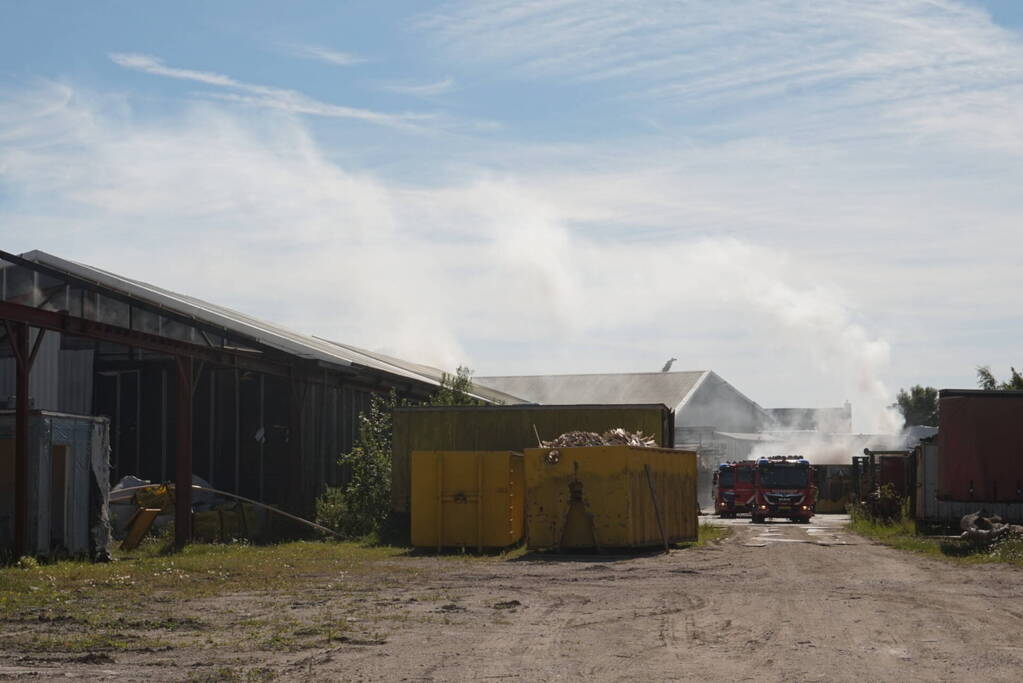 Grote brand in houtzagerij