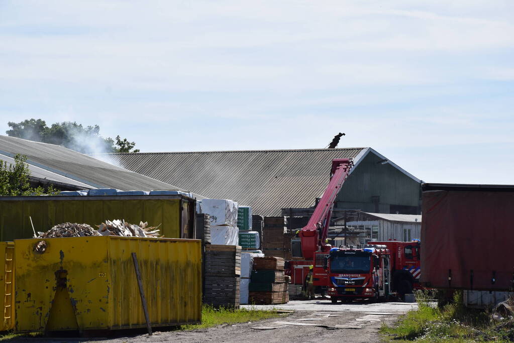 Grote brand in houtzagerij