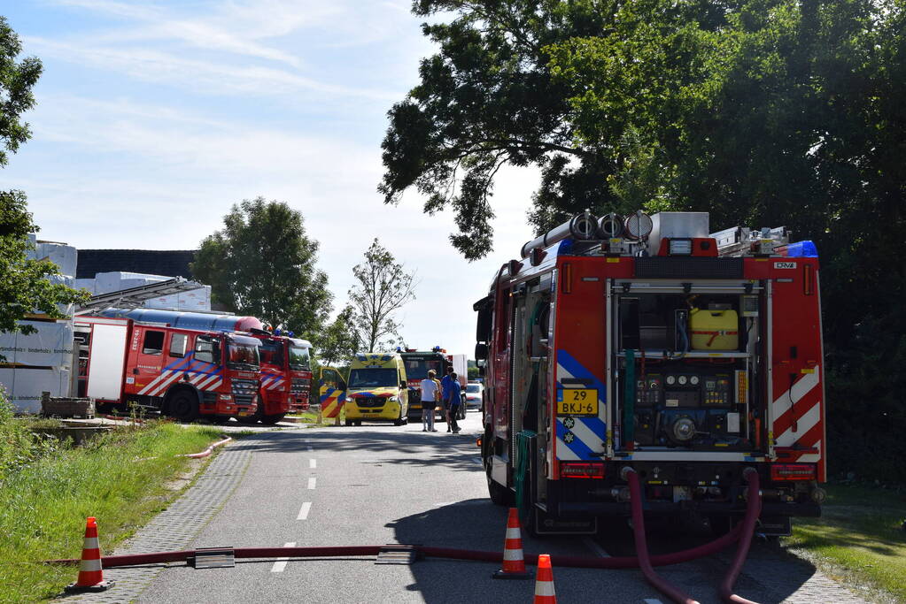 Grote brand in houtzagerij