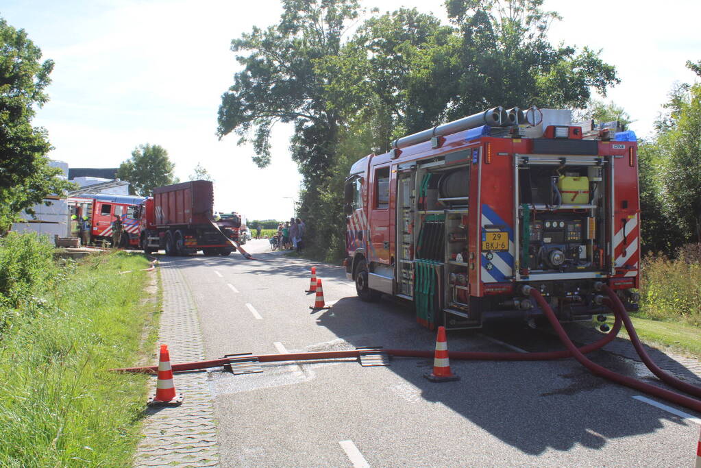 Grote brand in houtzagerij