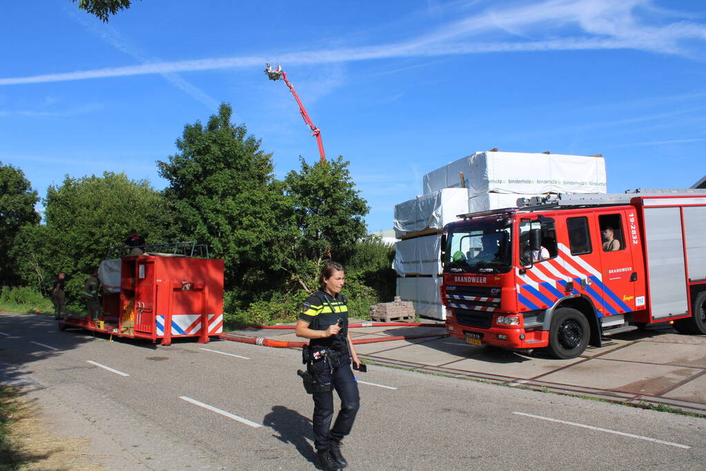 Grote brand in houtzagerij