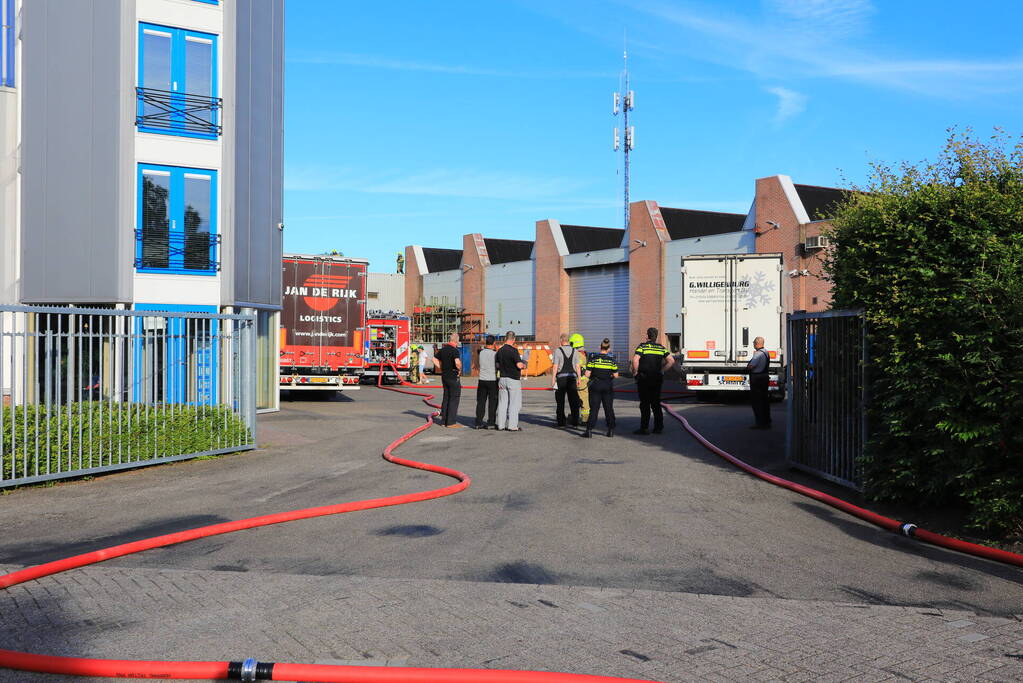 Brand bij metaalbedrijf