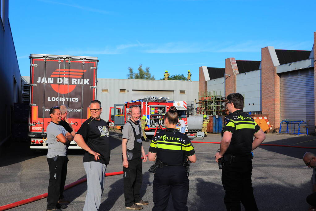 Brand bij metaalbedrijf