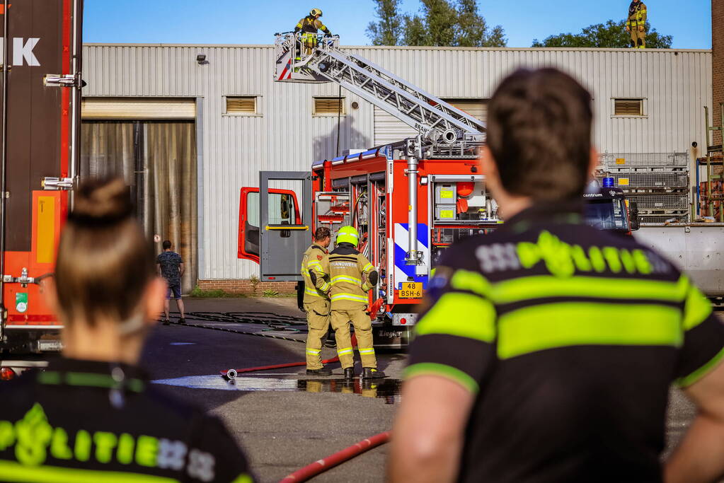 Brand bij metaalbedrijf