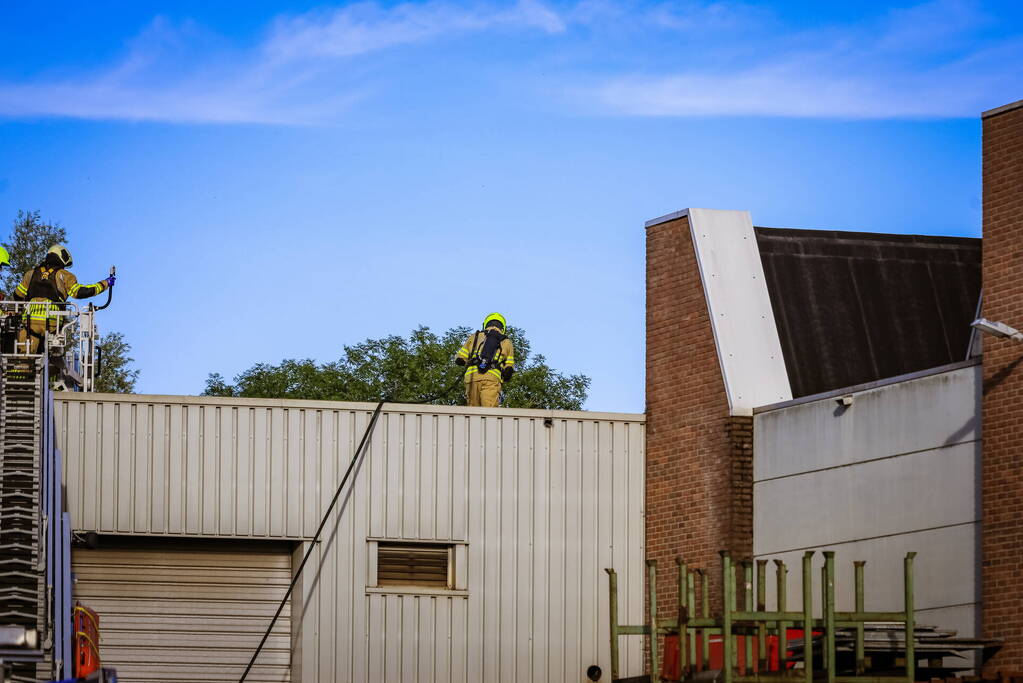 Brand bij metaalbedrijf