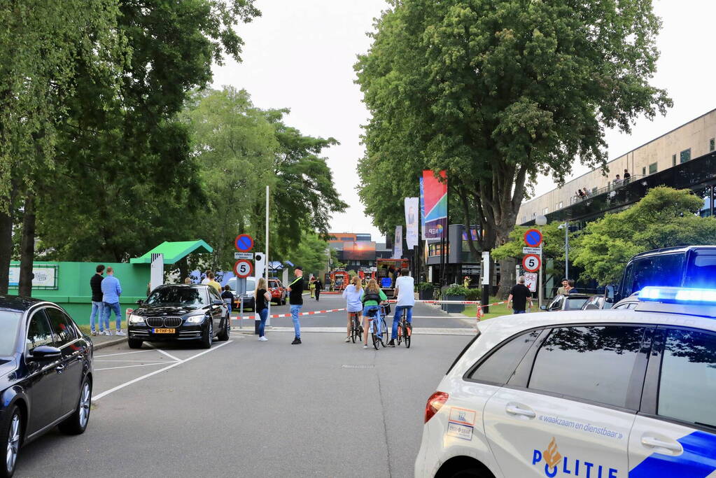 Felle brand in elektrakast op mediapark