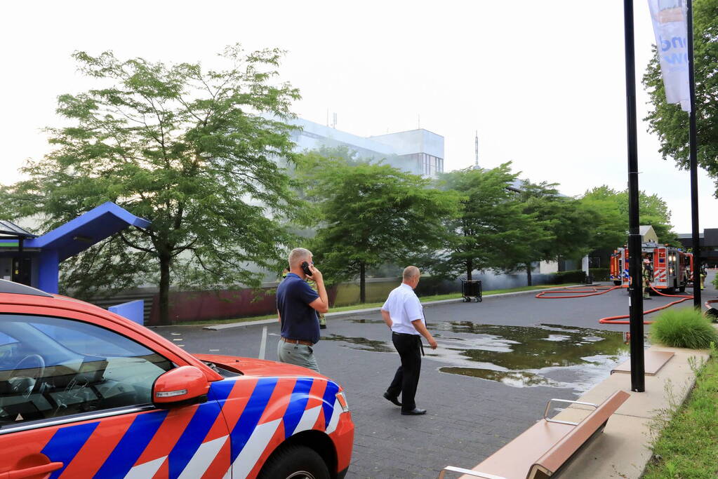 Felle brand in elektrakast op mediapark