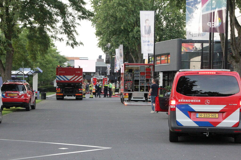 Felle brand in elektrakast op mediapark