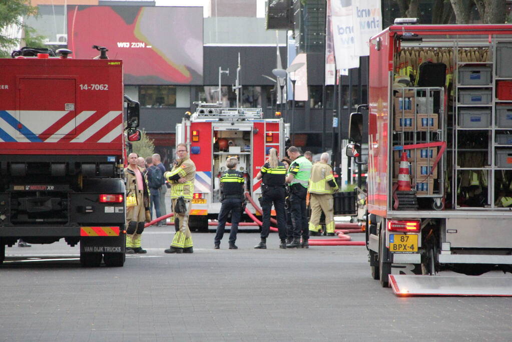 Felle brand in elektrakast op mediapark