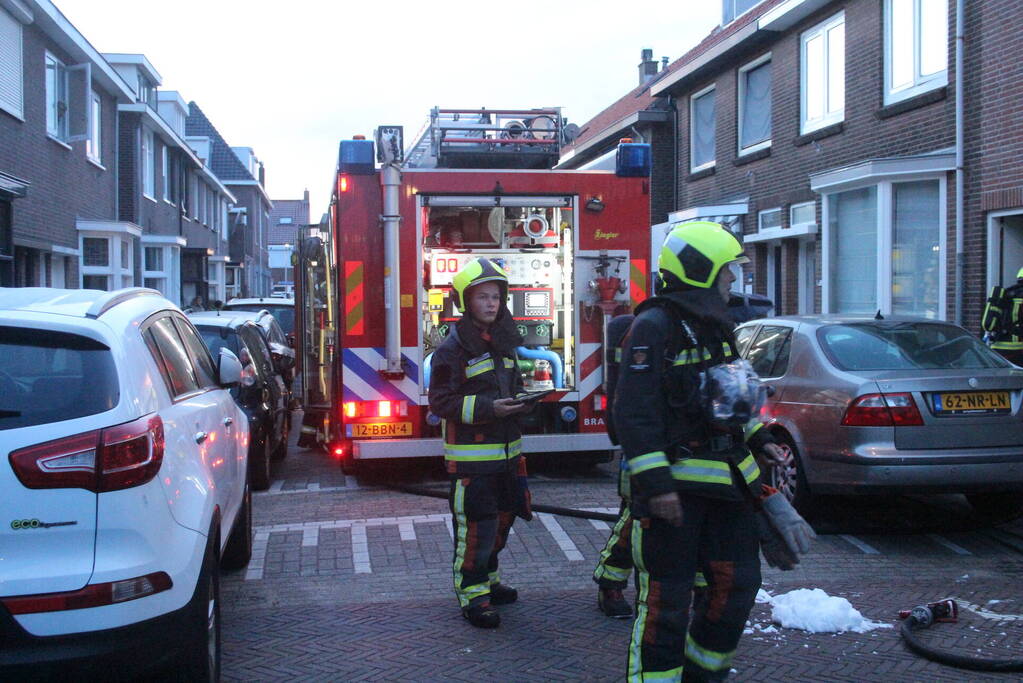 Brand in aanbouw snel geblust
