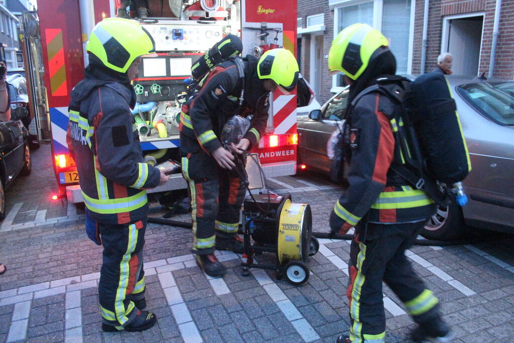 Brand in aanbouw snel geblust