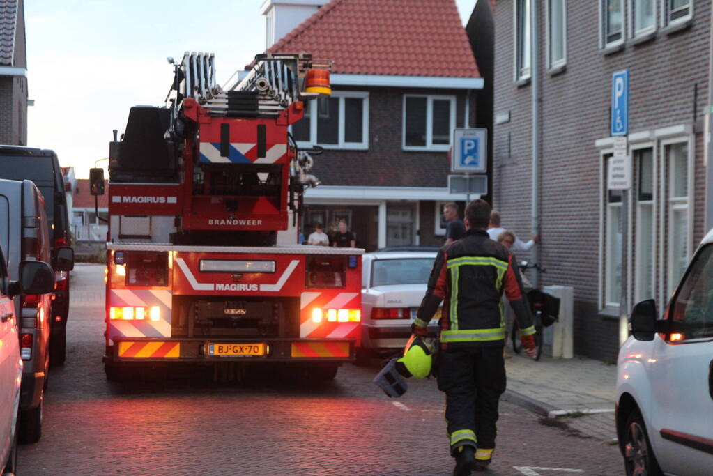 Brand in aanbouw snel geblust