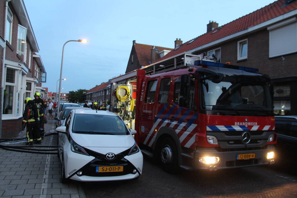 Brand in aanbouw snel geblust