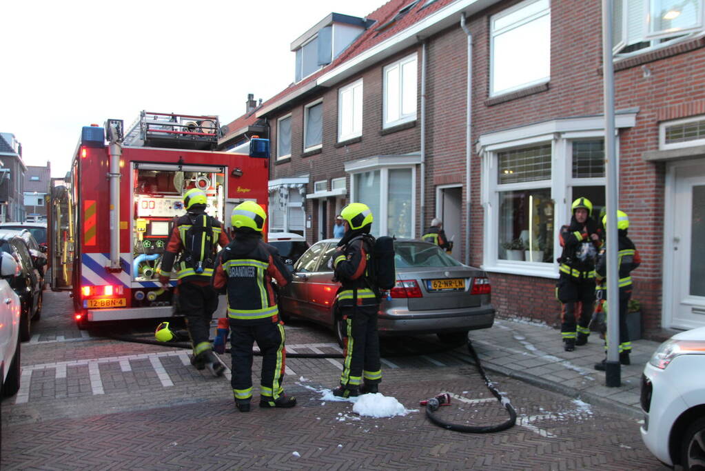 Brand in aanbouw snel geblust