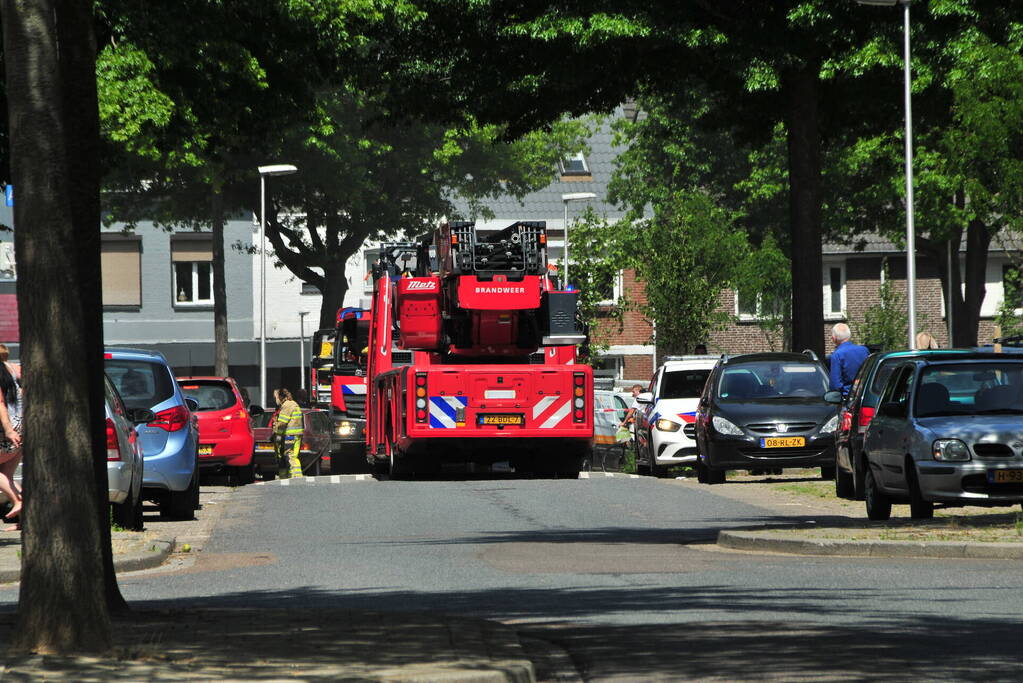 Rook bij brand in woning