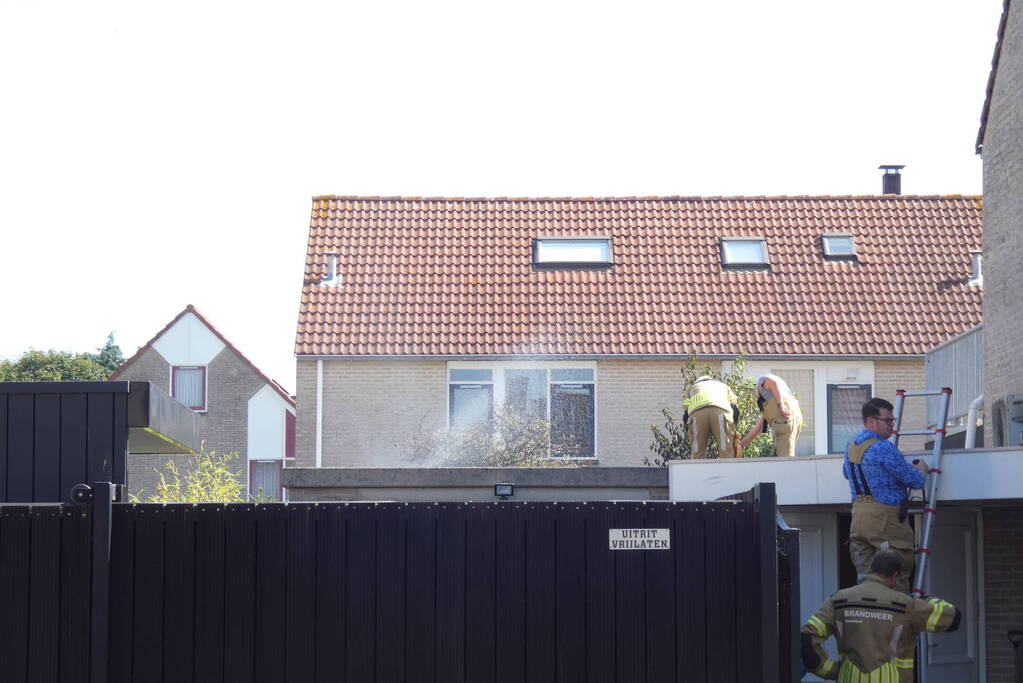 Brand in schuur van woning