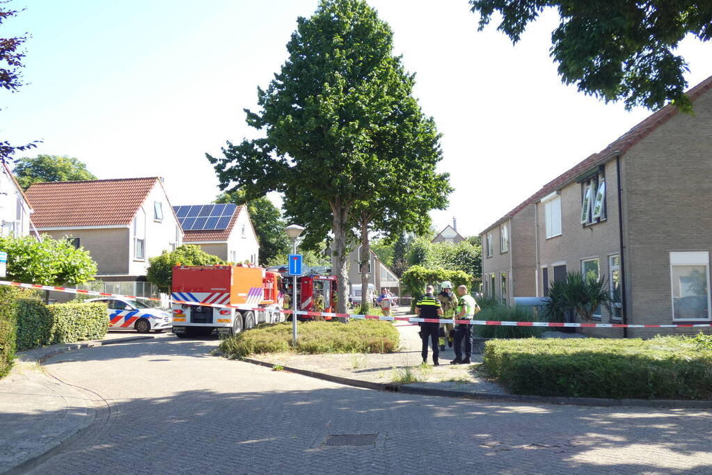 Brand in schuur van woning