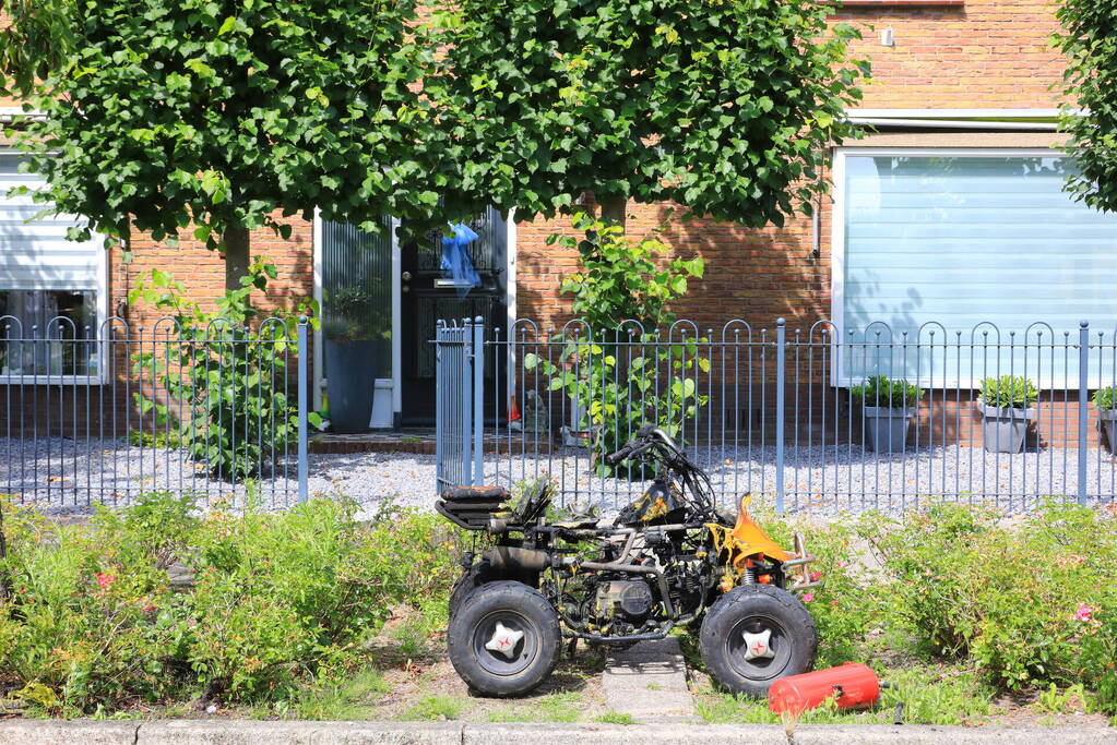 Quad volledig uitgebrand