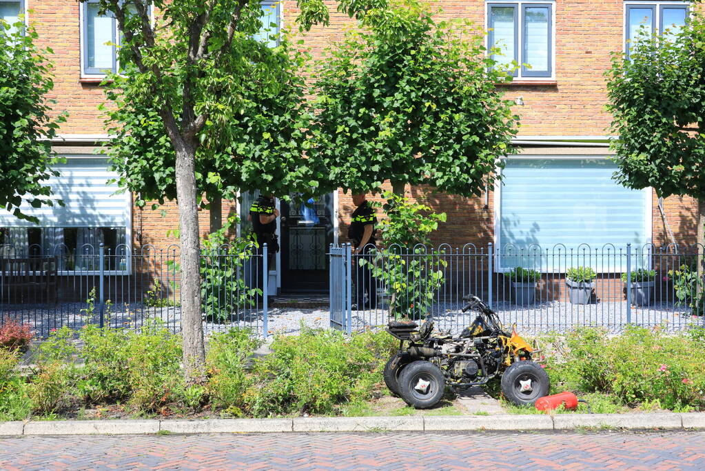 Quad volledig uitgebrand